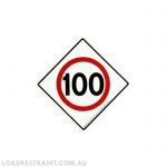 250mm Metal Speed Limiter Signage