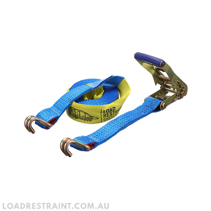 Ratchet Tie Down With Double J Hook Load Restraint