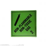Label - Non Flammable Non Toxic Gas 2 250mm
