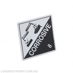 Label - Corrosive 8m - 250mm