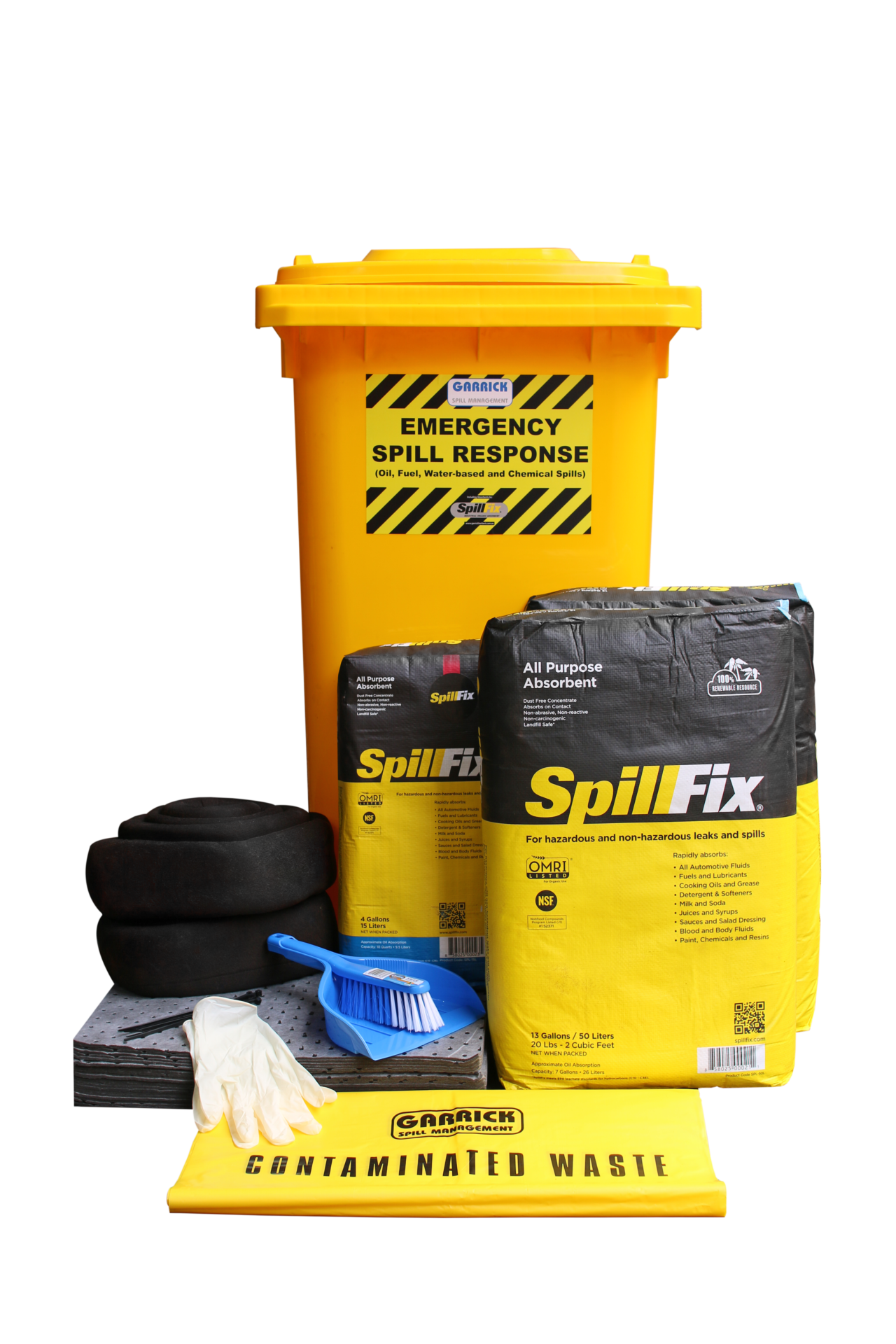 SPILLFIX Wheelie Bin Spill Kit - Large